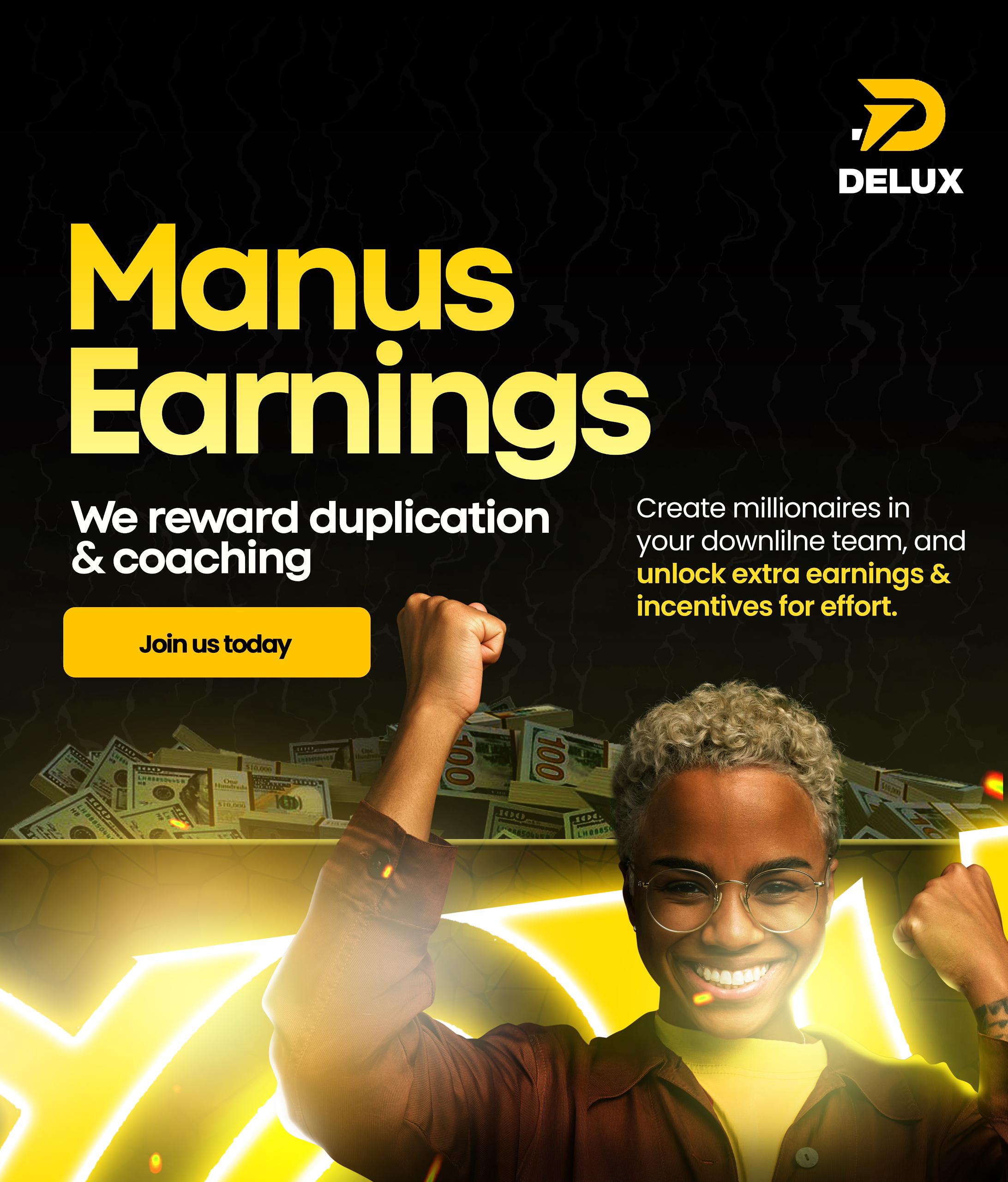 manus earnings